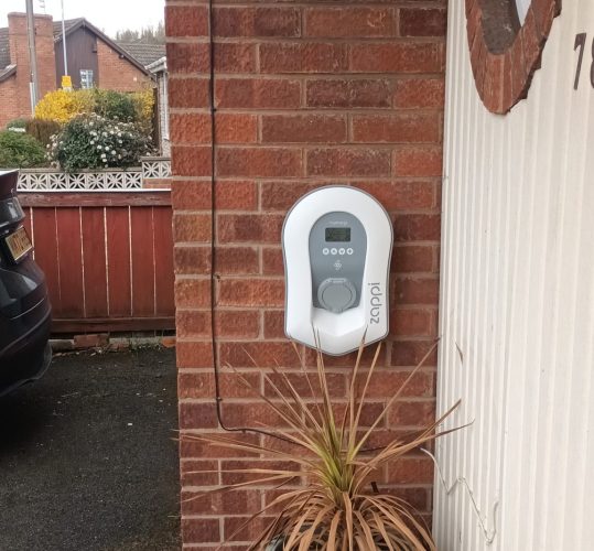 Midlec Ltd Installation of Zappi Electric Vehicle Charging Point in Scunthorpe